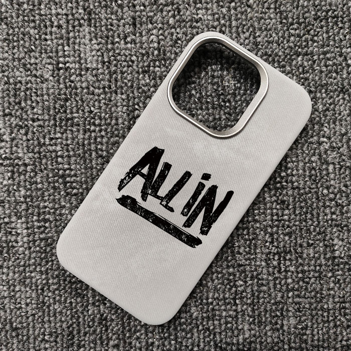 Texas Poker Allin Matte Microfiber Canvas Fabric 15, 14, 13, 12 iPhone Case