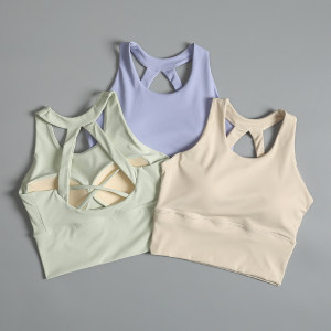 Gathering sports underwear women's shock -proof running training fitness suit beauty back all -in -one vest yoga clothes shirt bra
 Gathering sports underwear women's shock -proof running training fitness suit beauty back all -in -one vest yoga clothes shirt bra