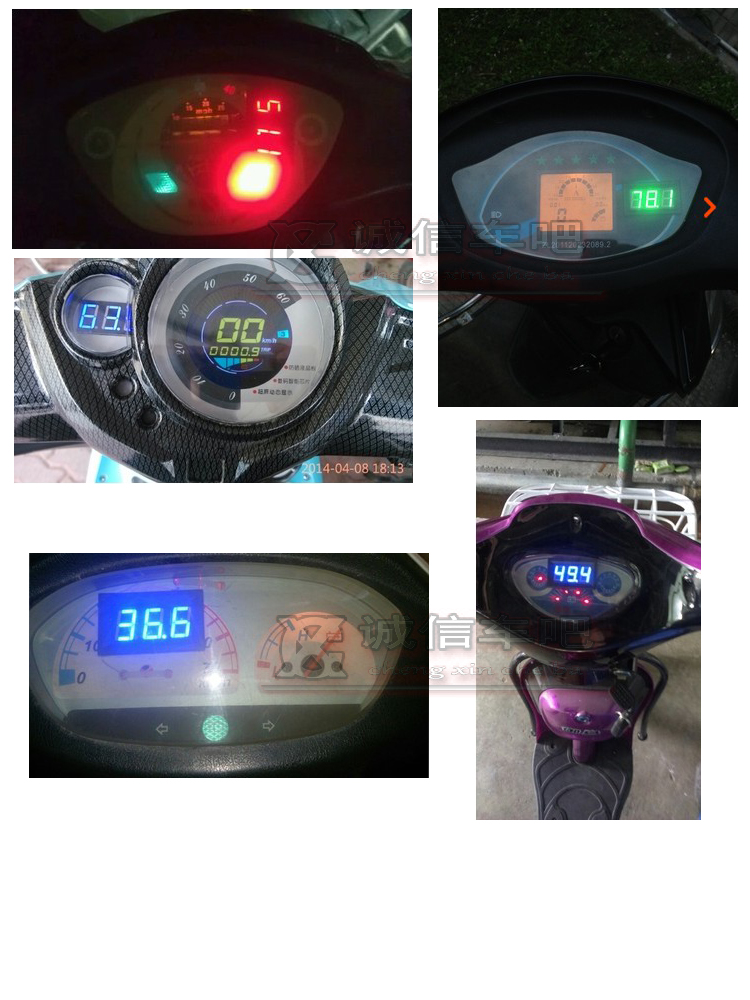 电动车摩托车48v60v64v72v改装7v-150v液晶显示电量数字电压表