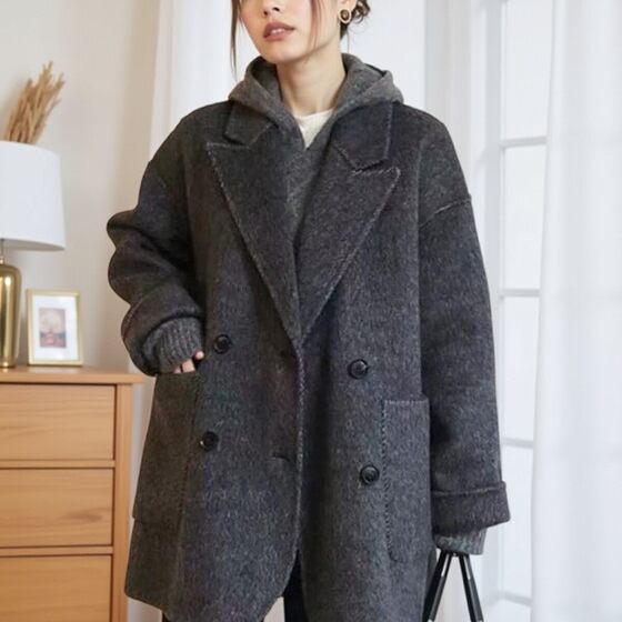 Yunson new autumn and winter wool coat for women's double-sided cashmere coat fashionable mid-length temperament versatile wool
Yunson new autumn and winter wool coat for women's double-sided cashmere coat fashionable mid-length temperament versatile wool
