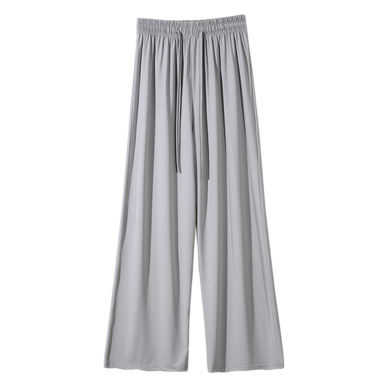 Ice silk sunscreen wide-leg pants for women in summer thin 2025 new high-end drape cool feeling loose straight casual trousers
Ice silk sunscreen wide-leg pants for women in summer thin 2025 new high-end drape cool feeling loose straight casual trousers