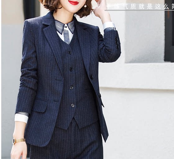 Women's striped suit collar suit collar suit suit skirt slim fit
Women's striped suit collar suit collar suit suit skirt slim fit