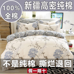 100% Pure Cotton Duvet Cover Single Piece All-Cotton Quilt Cover 150X200X230 for Single Student Dormitory 1.5m Pastoral Style 100% Pure Cotton Duvet Cover Single Piece All-Cotton Quilt Cover 150X200X230 for Single Student Dormitory 1.5m Pastoral Style