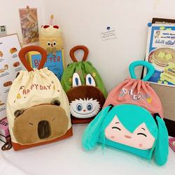 Children's schoolbags, cool and cute cartoon backpacks for girls, Capibara drawstring storage, casual bags, college students' backpacks Children's schoolbags, cool and cute cartoon backpacks for girls, Capibara drawstring storage, casual bags, college students' backpacks
