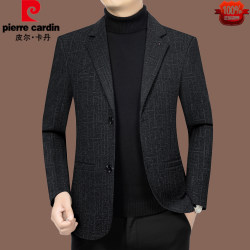 Pierre Cardin Spring and Autumn Style Middle-Aged Men's Suit Jacket Woolen High-End Slim-Fit Suit Non-Iron Single Jacket Men's Coat Pierre Cardin Spring and Autumn Style Middle-Aged Men's Suit Jacket Woolen High-End Slim-Fit Suit Non-Iron Single Jacket Men's Coat