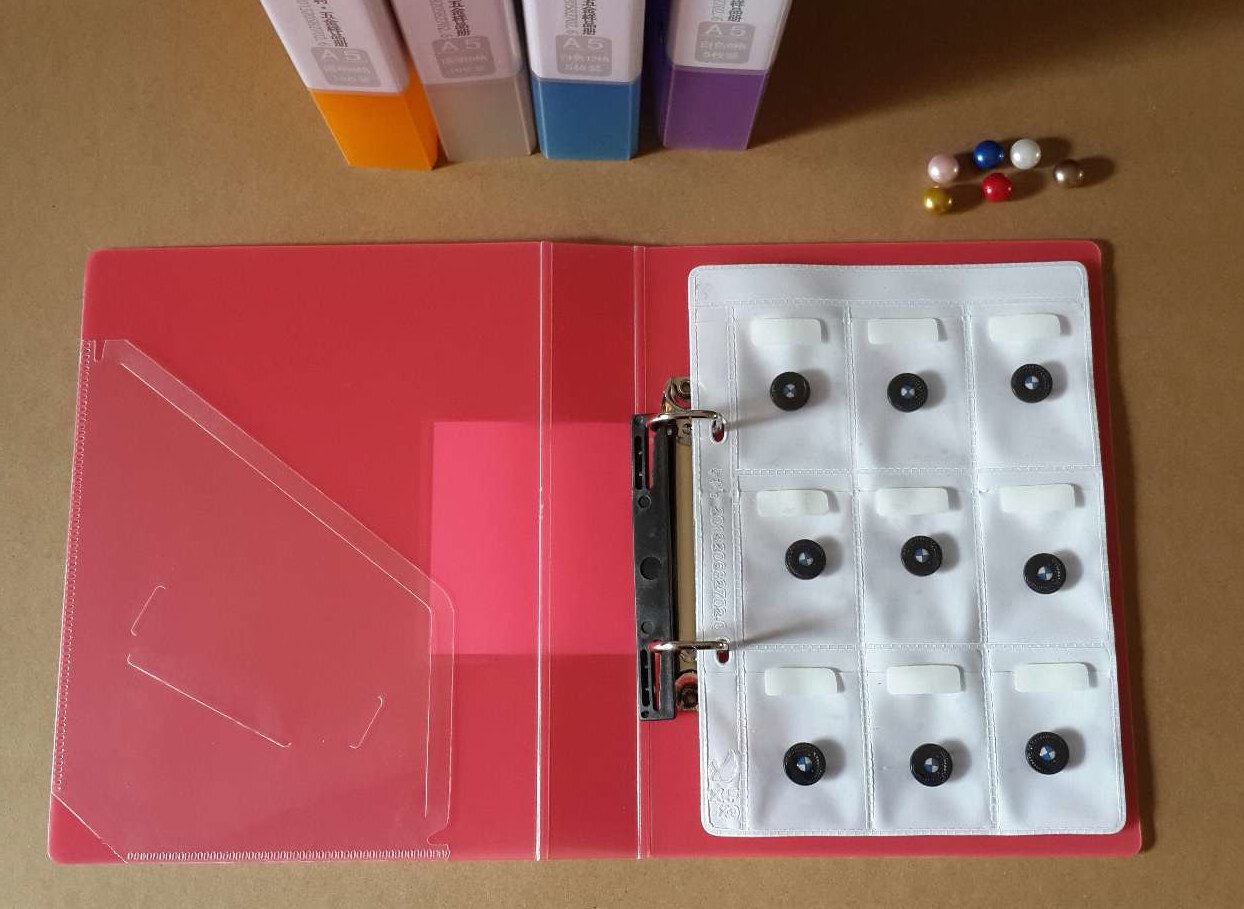 Альбом для нумезматики 古币钱币收藏册硬币纪念币空册本子 6格5页装ｔａｇ徽章收纳周边