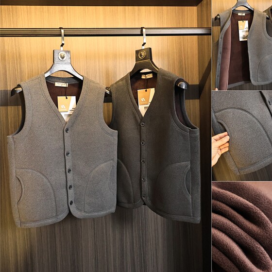 Not bloated! Keep heat for a long time and keep warm! Men's solid color inner sleeveless vest for autumn and winter
Not bloated! Keep heat for a long time and keep warm! Men's solid color inner sleeveless vest for autumn and winter