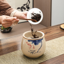 Ceramic tea dregs jar tea water separation desktop tea table Ceramic tea dregs jar tea water separation desktop tea table