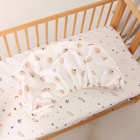 Cribs, bed cover, pure cotton, newborn children's splicing bed sheets, kindergarten baby mattress cover, all seasons 
Cribs, bed cover, pure cotton, newborn children's splicing bed sheets, kindergarten baby mattress cover, all seasons