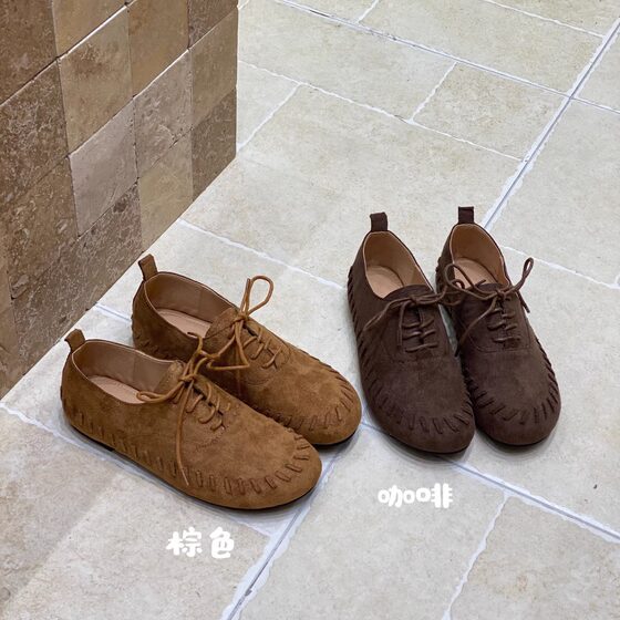 Retro style round toe braided lace-up flat-sole Birkenstock shoes for women 2025 new autumn soft sole soft-sided deep-mouth single shoes
Retro style round toe braided lace-up flat-sole Birkenstock shoes for women 2025 new autumn soft sole soft-sided deep-mouth single shoes