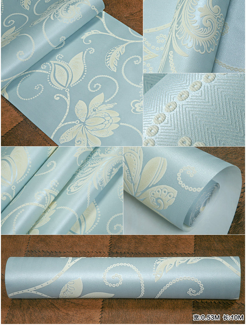 异度欧式无纺布壁纸 浮雕超厚立体3d墙纸卧室客厅电视