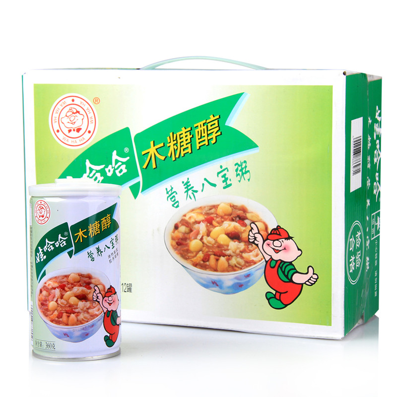 【天猫超市】娃哈哈木糖醇八宝粥360g*12/箱 方便速食