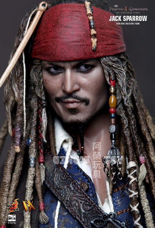 【2280.00元】hottoys 加勒比海盗 杰克船长jack sparrow dx06 包邮