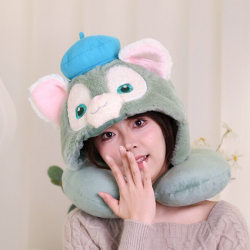 Cute Geratoni Cat U-shaped hooded pillow, cartoon hooded nap neck pillow, portable cervical spine pillow, lying down pillow Cute Geratoni Cat U-shaped hooded pillow, cartoon hooded nap neck pillow, portable cervical spine pillow, lying down pillow