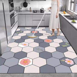 Diatom Mud Kitchen Floor Mat Is Oil-Proof, Non-Slip, Wipeable, No-Wash, Oil-Resistant and Dirt-Resistant, Professional Foot Mat, Household Water-Absorbent Carpet Diatom Mud Kitchen Floor Mat Is Oil-Proof, Non-Slip, Wipeable, No-Wash, Oil-Resistant and Dirt-Resistant, Professional Foot Mat, Household Water-Absorbent Carpet