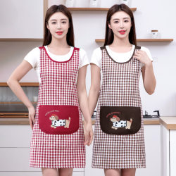 Selling cute puppy pattern pet shop attendant bib bag breathable cotton waistcoat apron for home kitchen cooking zf Selling cute puppy pattern pet shop attendant bib bag breathable cotton waistcoat apron for home kitchen cooking zf