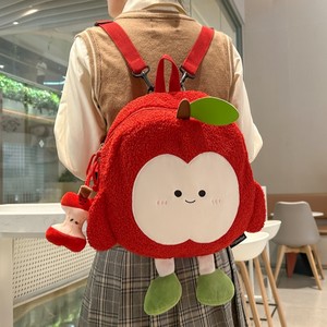 Cute Apple Plush Backpack Female Cartoon Student Shoulder Bag Casual Travel Backpack Commuting Small School Bag 
Cute Apple Plush Backpack Female Cartoon Student Shoulder Bag Casual Travel Backpack Commuting Small School Bag