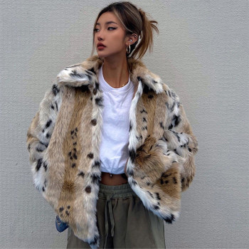 Super beautiful~FANSS new leopard print fur jacket. 
Super beautiful~FANSS new leopard print fur jacket.