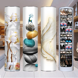 New 2025 Hot-Selling 360-Degree Rotating Shoe Cabinet Storage Cabinet for Home Entrance Shoe Rack with Sterilization and Disinfection, Round Cylindrical Shape New 2025 Hot-Selling 360-Degree Rotating Shoe Cabinet Storage Cabinet for Home Entrance Shoe Rack with Sterilization and Disinfection, Round Cylindrical Shape