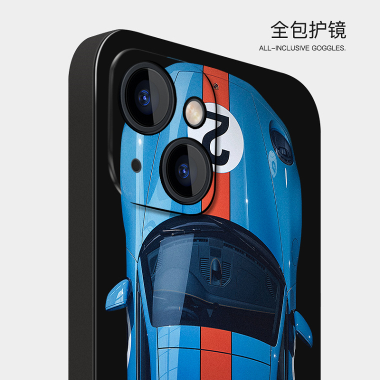 Porsche Motorsport Car Illustration New 15, 14, 13, 12 iPhone Case