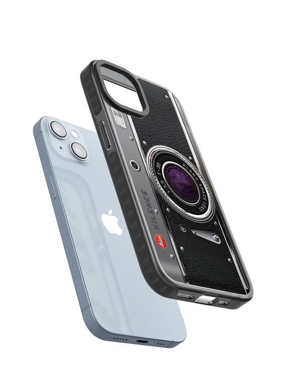 Retro Vintage Camera Illustration New Slim Fit 15, 14, 13, 12 iPhone Case