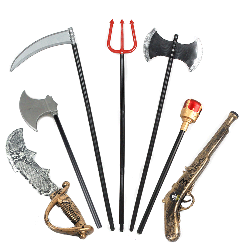 Halloween props accessories dressing COSPLAY weapon King Zoro King Pirate weapon with sickle pirate gun Halloween props accessories dressing COSPLAY weapon King Zoro King Pirate weapon with sickle pirate gun