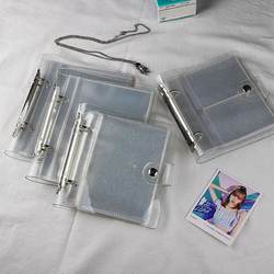 3/4/5/ 6inch Shiny Transparent Loose-Leaf Photo Album Insert-Type Polaroid Photo Celebrity Album Small Card Storage Book 3/4/5/ 6inch Shiny Transparent Loose-Leaf Photo Album Insert-Type Polaroid Photo Celebrity Album Small Card Storage Book