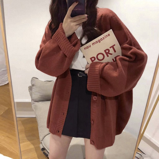 Autumn and winter women's clothing batch new distribution versatile retro knitting lazy wind student casual loose cardigan sweater outside the tide
Autumn and winter women's clothing batch new distribution versatile retro knitting lazy wind student casual loose cardigan sweater outside the tide