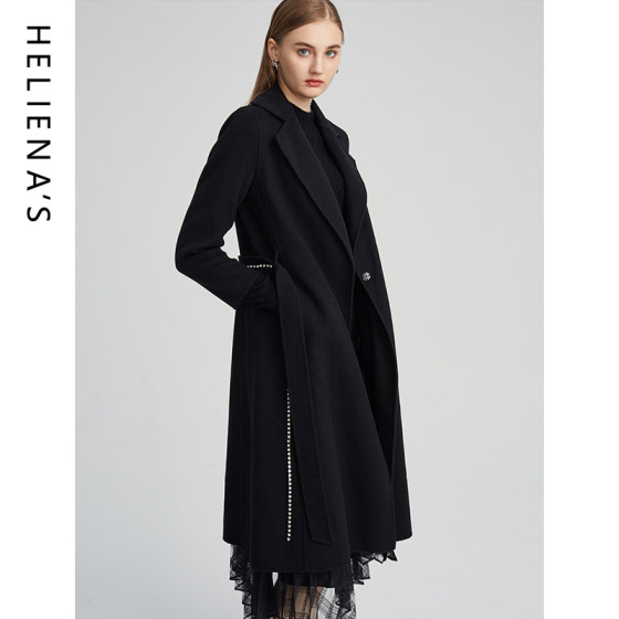 Hailan Silk Wool Coat Retro Jacket Lapel Double-sided Woolen Coat 23 Winter Mid-Length Woolen Coat
Hailan Silk Wool Coat Retro Jacket Lapel Double-sided Woolen Coat 23 Winter Mid-Length Woolen Coat