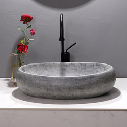 Balcony Washing Machine Countertop Basin High-End Wash Basin Single Basin Ceramic Retro Oval Art Basin High Appearance Balcony Washing Machine Countertop Basin High-End Wash Basin Single Basin Ceramic Retro Oval Art Basin High Appearance