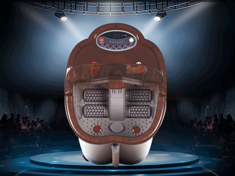 涌金zy-648一键智能启动变足浴盆深桶足浴器洗脚盆自动加热按摩