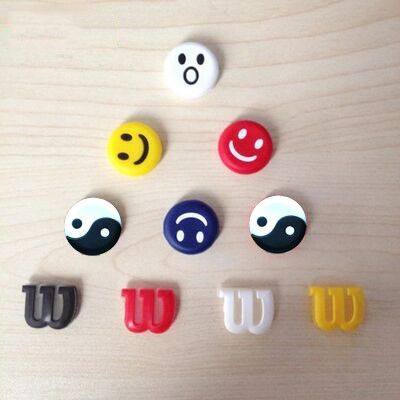 Tennis racket shock absorber shock absorber/knot natural rubber cartoon smiling face grimace Tai Chi Tennis accessories Tennis racket shock absorber shock absorber/knot natural rubber cartoon smiling face grimace Tai Chi Tennis accessories