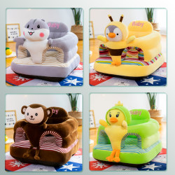 Baby Learning Chair, Infant Spine-Friendly Learning-To-Sit Tool, Plush Anti-Fall 6-Inch Height Training Chair, Small Sofa for 4 Months and up Baby Learning Chair, Infant Spine-Friendly Learning-To-Sit Tool, Plush Anti-Fall 6-Inch Height Training Chair, Small Sofa for 4 Months and up