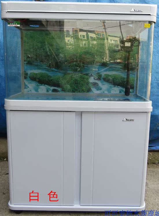 00元】森森水族箱hr-800i 双孤玻璃鱼缸80cm 含