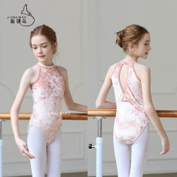 Jinglingniao Children's Ballet Dance Leotard for Girls, Velvet Practice Clothes with Sleeves, Gymnastics Suit Jinglingniao Children's Ballet Dance Leotard for Girls, Velvet Practice Clothes with Sleeves, Gymnastics Suit