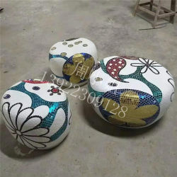Fiberglass mosaic creative seats in shopping mall rest area Fiberglass mosaic creative seats in shopping mall rest area