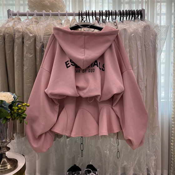 2025 new autumn hot style street versatile casual hooded loose sweatshirt jacket fishtail skirt suit sports skirt 2025 new autumn hot style street versatile casual hooded loose sweatshirt jacket fishtail skirt suit sports skirt