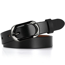 Clearance Women's Genuine Leather Belt Cowhide Pin Buckle Simple Versatile Thin Korean Style Black Casual Belt Women's Trouser Belt Trendy Clearance Women's Genuine Leather Belt Cowhide Pin Buckle Simple Versatile Thin Korean Style Black Casual Belt Women's Trouser Belt Trendy