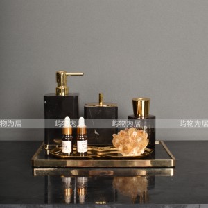 Yuwuweiju modern light luxury bathroom countertop bathroom set aromatherapy toiletries tray ornaments accessories 
Yuwuweiju modern light luxury bathroom countertop bathroom set aromatherapy toiletries tray ornaments accessories