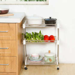 Kitchen rack floor-standing stainless steel pot rack spice rack kitchen supplies storage rack bathroom rack Kitchen rack floor-standing stainless steel pot rack spice rack kitchen supplies storage rack bathroom rack