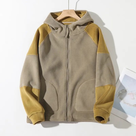 Warm sun in winter! Double-sided velvet makes you look slim and warm, windproof and velvet contrasting hooded thick jacket 88570
Warm sun in winter! Double-sided velvet makes you look slim and warm, windproof and velvet contrasting hooded thick jacket 88570