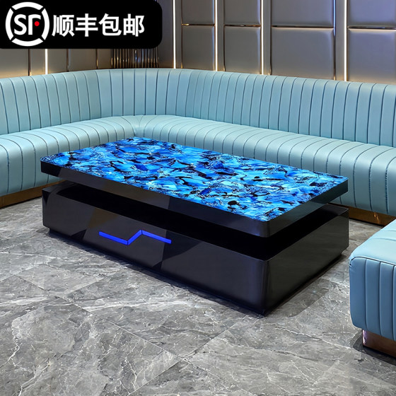 KTV coffee table light-emitting electric sew stone special bar stainless steel tea table simple tempered glass marble rock plate 
KTV coffee table light-emitting electric sew stone special bar stainless steel tea table simple tempered glass marble rock plate