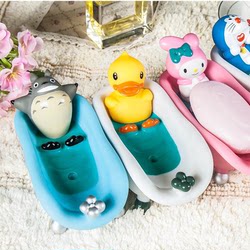 Cute cartoon bathroom bathtub drain soap box creative home bathroom personalized soap rack traceless soap holder Cute cartoon bathroom bathtub drain soap box creative home bathroom personalized soap rack traceless soap holder