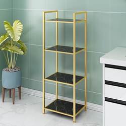 Bathroom bathroom storage rack golden light luxury wall corner multi-layer storage rack bedroom living room storage storage rack Bathroom bathroom storage rack golden light luxury wall corner multi-layer storage rack bedroom living room storage storage rack