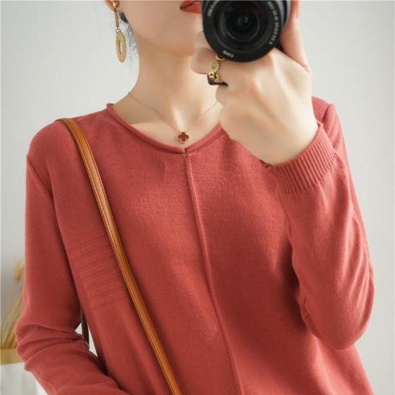 Autumn and winter base knitted sweater for women loose commuting color large size low round neck pullover top 0925kz
Autumn and winter base knitted sweater for women loose commuting color large size low round neck pullover top 0925kz