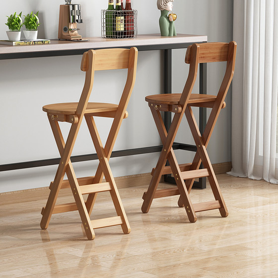 Household high chair portable folding stool free installation of the front desk cashier bar, bench, modern minimalist kitchen high stool Household high chair portable folding stool free installation of the front desk cashier bar, bench, modern minimalist kitchen high stool