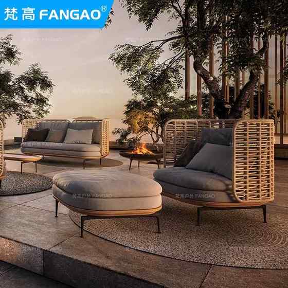 Outdoor sofa patio sun protection waterproof Nordic balcony rattan chair combination sun room terrace outdoor rattan furniture
Outdoor sofa patio sun protection waterproof Nordic balcony rattan chair combination sun room terrace outdoor rattan furniture