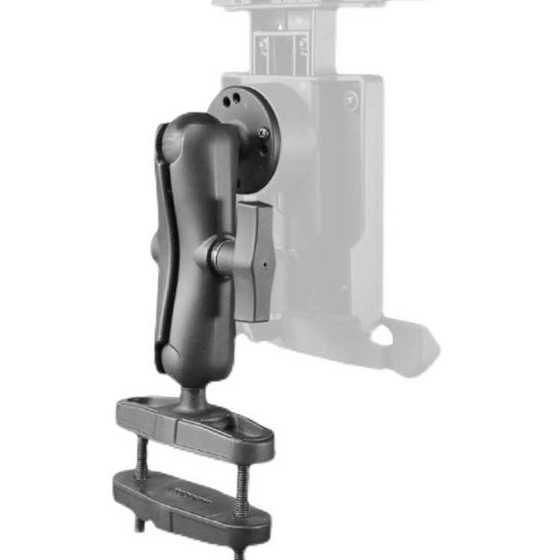 Warehouse shelf terminal equipment VESA hole installation square pipe bracket logistics forklift tablet computer square pipe clamp bracket Warehouse shelf terminal equipment VESA hole installation square pipe bracket logistics forklift tablet computer square pipe clamp bracket