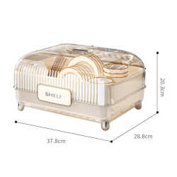 With light tableware cupboard kitchen dishes drain cabinet tableware luxury cover drain storage household rack With light tableware cupboard kitchen dishes drain cabinet tableware luxury cover drain storage household rack