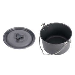 Outdoor hanging pot camping pot large size barbecue soup pot self-driving portable pot outdoor cooking utensil set picnic non-stick pot Outdoor hanging pot camping pot large size barbecue soup pot self-driving portable pot outdoor cooking utensil set picnic non-stick pot